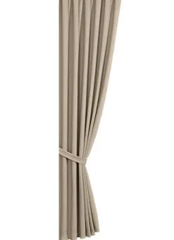 Discount BADER Verdunkelungs-Schals mit Universalschienenband TAUPE