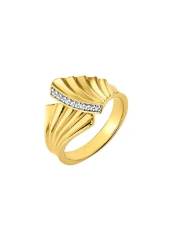 Best BADER Vergoldeter Damenring mit Diamanten