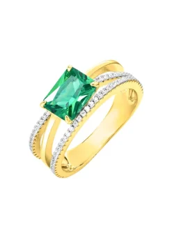 Best BADER Vergoldeter Damenring mit Zirkonia