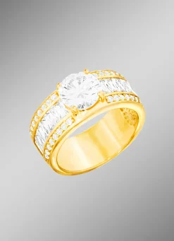 Best BADER Vergoldeter Damenring mit Zirkonia