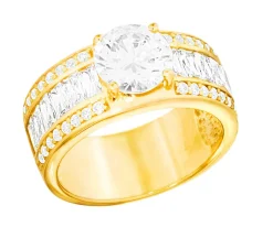 Best BADER Vergoldeter Damenring mit Zirkonia