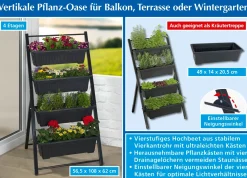 New BADER Vertikales Hochbeet schwarz