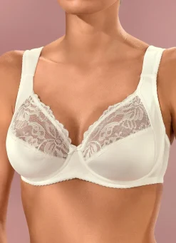 Clearance VIANIA Zweierpack Bügel-BH mit Elastikspitze 1X SCHWARZ, 1X SEKT