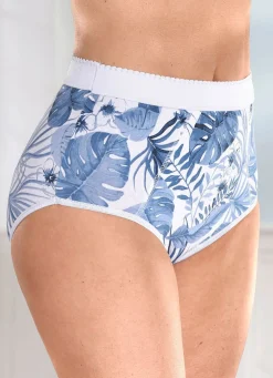 Best BADER Viererpack Formslips mit verstärkter Bauchpartie WEISS-BLAU