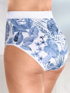 Best BADER Viererpack Formslips mit verstärkter Bauchpartie WEISS-BLAU