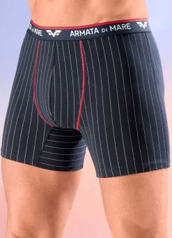 Outlet Armata di Mare Viererpack Pants mit Elastikbund 2X NAVY-WEISS-ROT, 2X UNI NAVY
