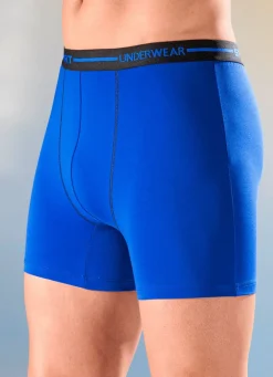 New BADER Viererpack Pants, uni mit Elastikbund 2X ROYALBLAU, 2X SCHWARZ