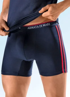 Clearance Armata di Mare Viererpack Pants, uni mit Kontraststreifen 2X MARINE-ROT, 2X UNI MARINE