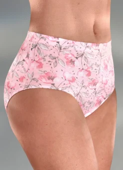 Outlet MONAMI Viererpack Slip mit Floraldruck ROSÉ-BUNT