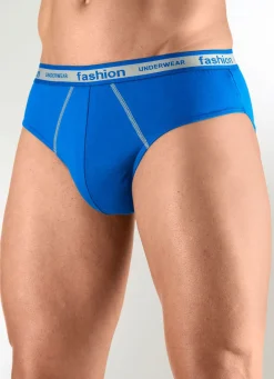 Hot BADER Viererpack Slips mit Elastikbund 2X NAVY, 2X ROYALBLAU