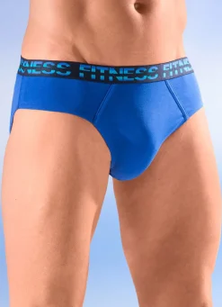 Best BADER Viererpack Slips mit Elastikbund 2X ROYALBLAU, 2X SCHWARZ