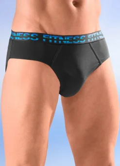 Best BADER Viererpack Slips mit Elastikbund 2X ROYALBLAU, 2X SCHWARZ