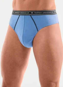Online BADER Viererpack Slips mit Elastikbund 2X NAVY, 2X HELLBLAU