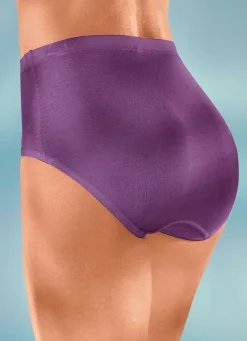 Best BADER Viererpack Slips mit Gummizug 2X VIOLETT, 2X SCHWARZ