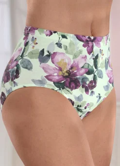 Hot MONAMI Viererpack Slips mit Gummizug LINDGRÜN-BUNT