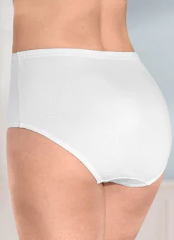 BADER Viererpack Slips mit Gummizug im Bund 1X TÜRKIS, 1X ROSA, 1X GELB, 1X WEISS