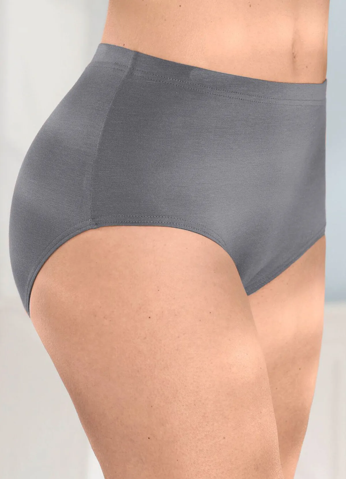 Sale BADER Viererpack Slips mit Gummizug 2X NOUGAT, 2X GRAFIT