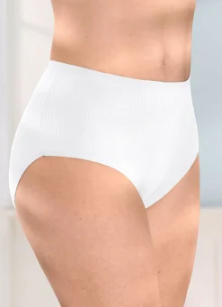Best BADER Viererpack Slips mit Rippenstruktur 2X GRÜN, 2X WEISS