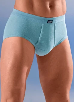 BADER Viererpack Slips mit Softbund 2X TAUBENBLAU, 2X SCHIEFER