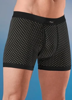 Online GLEYMOR Viererpack Unterhosen, allover dessiniert 2X MARINE-BUNT, 2X SCHWARZ-BUNT