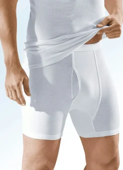 BADER Viererpack Unterhosen aus Feinripp, weiß WEISS