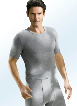 Sale BADER Viererpack Unterhosen aus Feinripp mit Eingriff 2X STEINGRAU MELIERT, 2X JEANSBLAU MELIERT