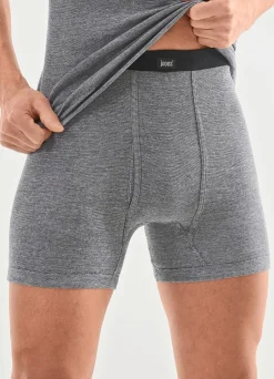 BADER Viererpack Unterhosen mit garngefärbtem Ringeldessin 4X SCHWARZ-WEISS