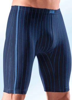 Online BADER Viererpack Longpants, gestreift 1X MARINE, 1X SCHWARZ, 1X JEANSBLAU, 1X BORDEAUX