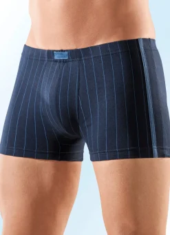 Discount BADER Viererpack Pants, gestreift 1X MARINE, 1X SCHWARZ, 1X JEANSBLAU, 1X BORDEAUX