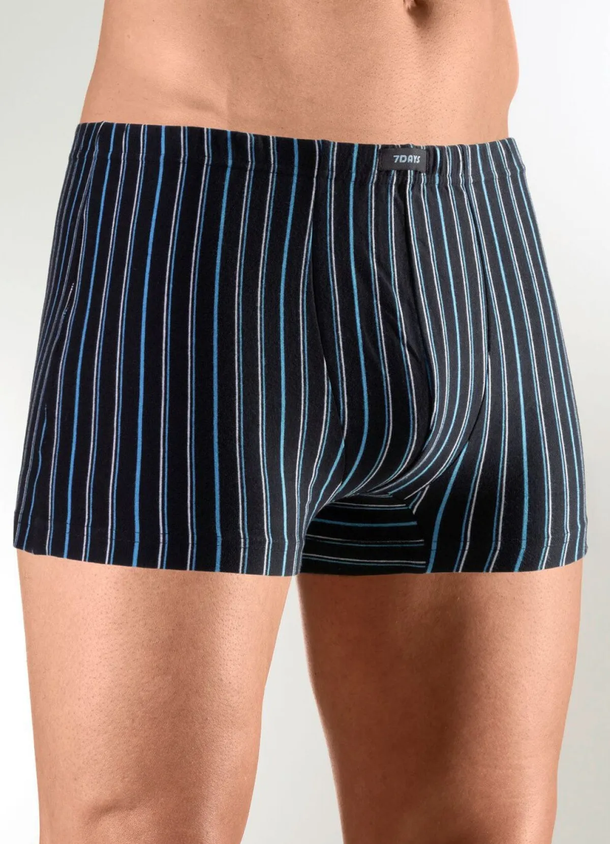 Sale BADER Viererpack Pants mit Dehnbund 1X SCHWARZ-BLAU-WEISS, 1X UNI SCHWARZ, 1X MARINE-R