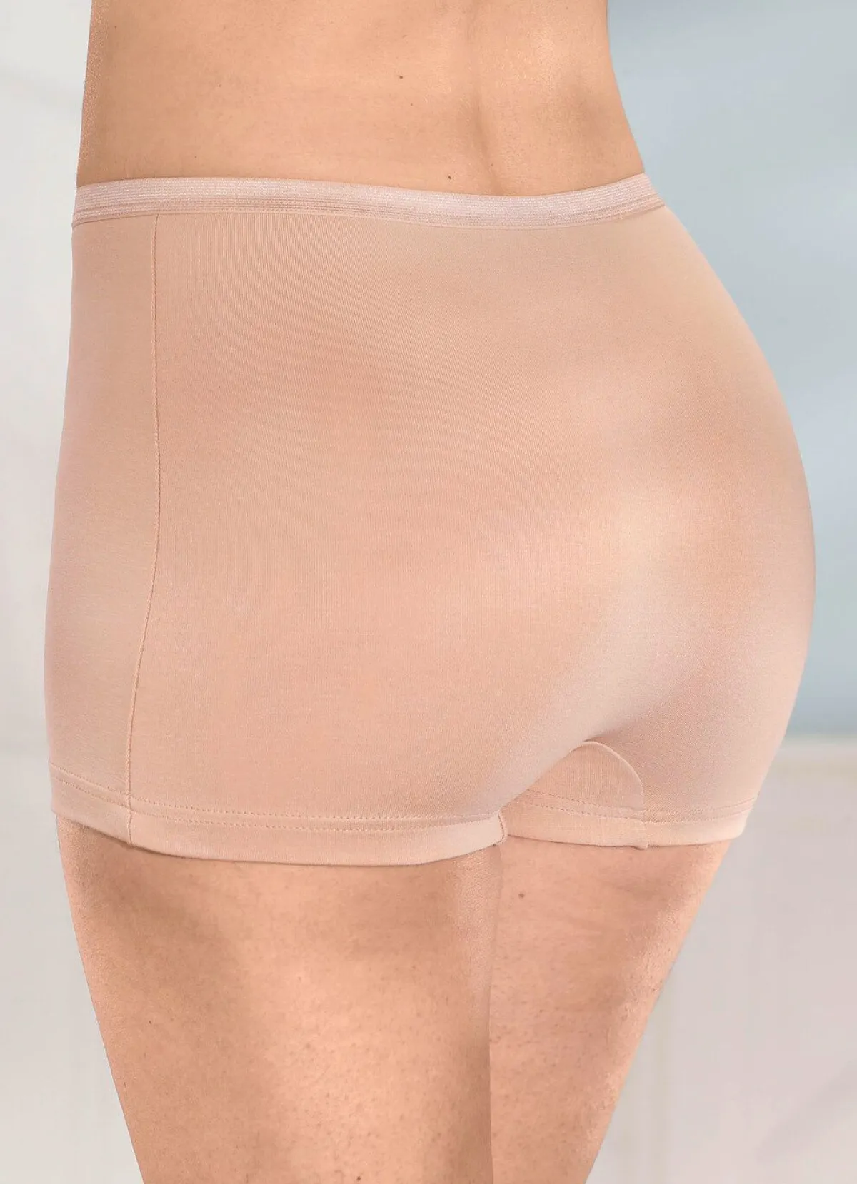 Sale BADER Viererpack Pants mit dezent glänzendem Elastikbund BEIGE