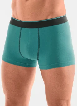 Best BADER Viererpack Pants mit Elastikbund 1X WEINROT, 1X SMARAGD, 1X SCHWARZ, 1X SCHIEFER