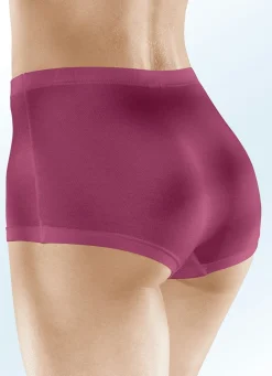 New BADER Viererpack Pants mit Gummizug im Bund 2X BORDEAUX, 2X MARINE