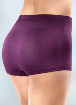 Sale BADER Viererpack Pants mit Gummizug im Bund 2X VIOLETT, 2X SCHWARZ