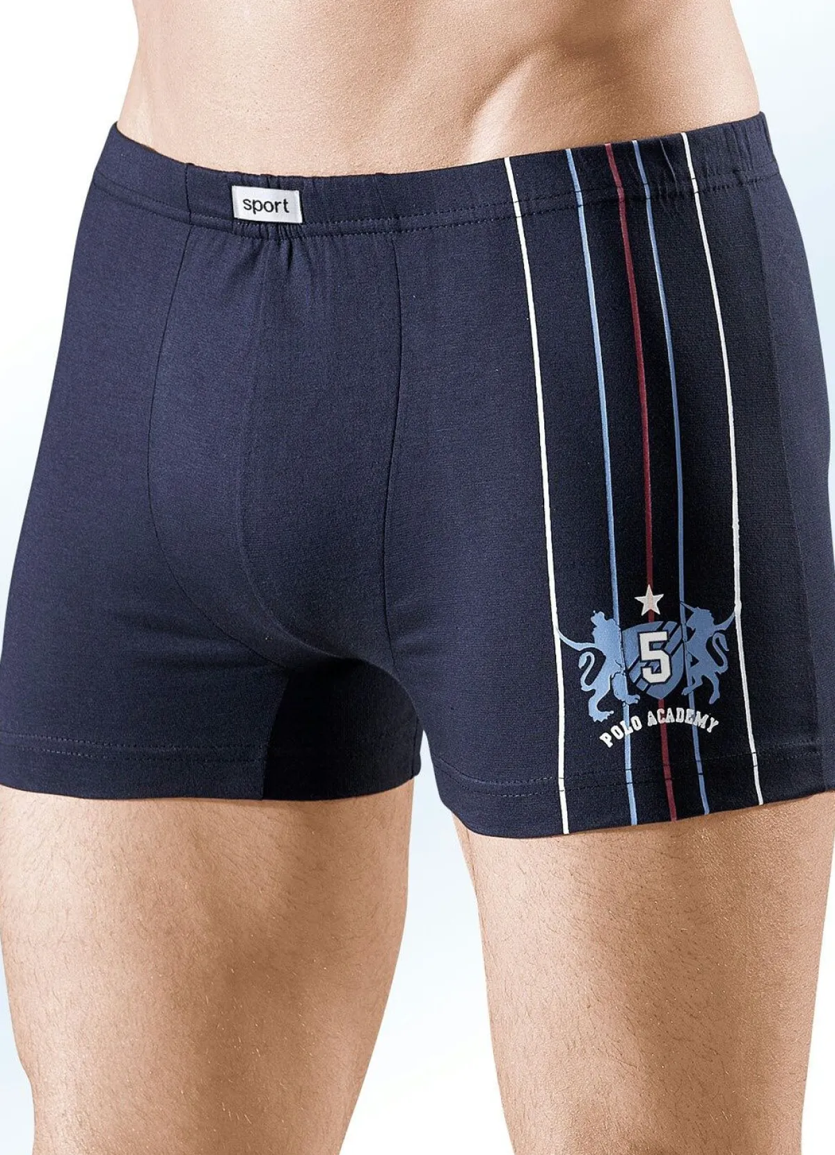 Discount BADER Viererpack Pants, uni, Motivdruck 2X MARINE, 2X AZURBLAU