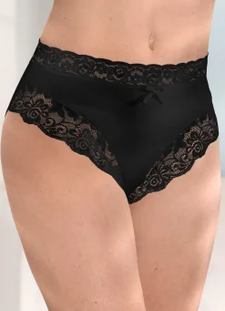 Best BADER Viererpack Slips mit elastischer Spitze 2X WEISS, 2X SCHWARZ
