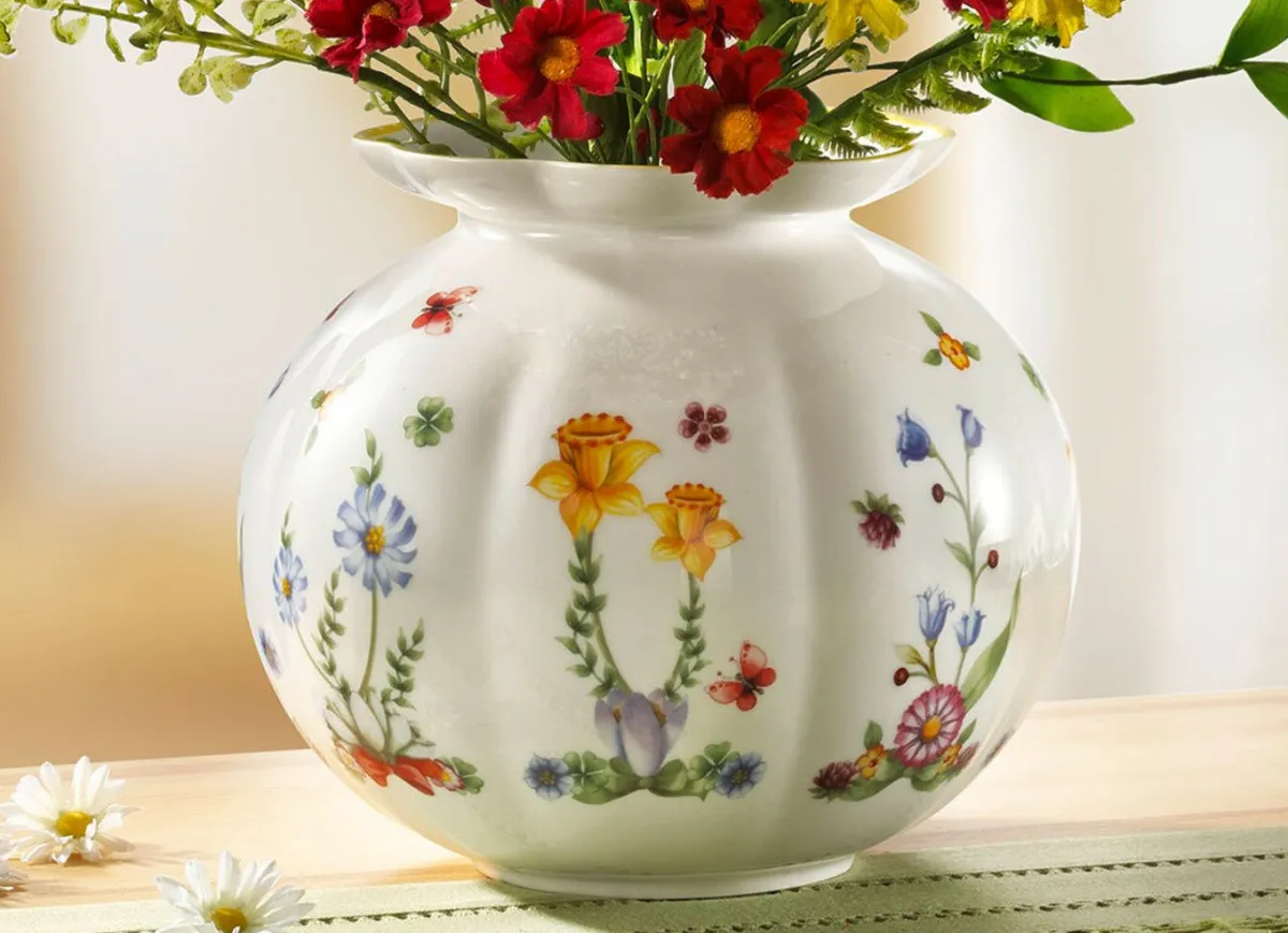Outlet VILLEROY & BOCH Vase aus Porzellan WEISS