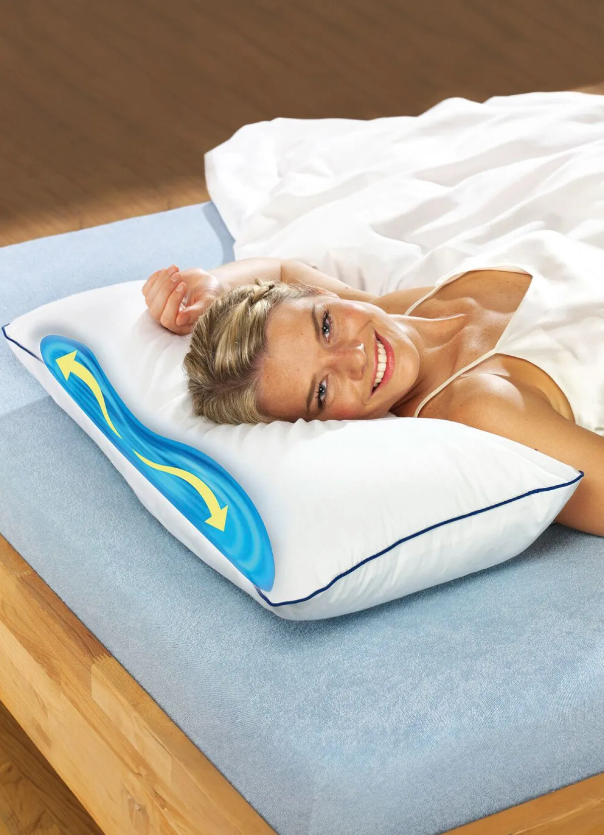 Hot VITALMAXX Komfort-Wasserkissen WEISS