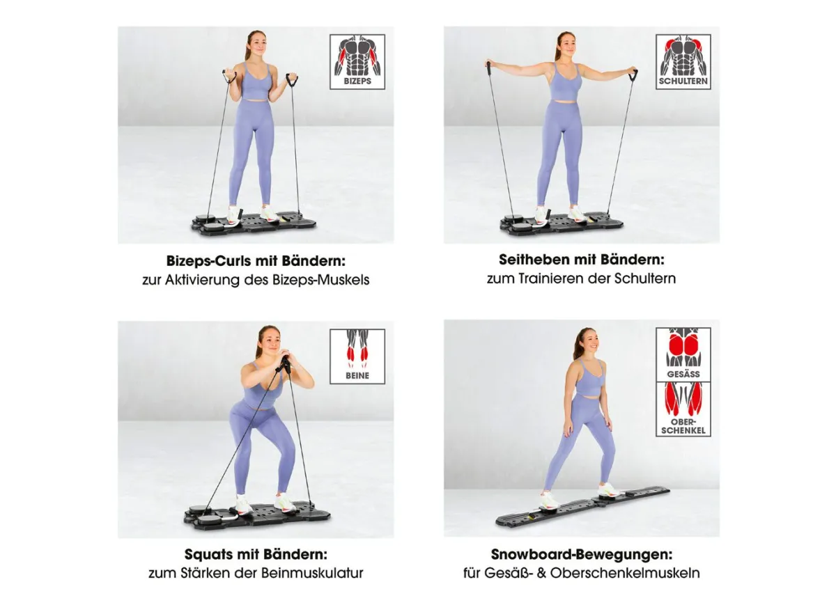 Discount KLAUS MODELLE MADE IN GERMANY "VITALmaxx" Multi Fitness Board schwarz