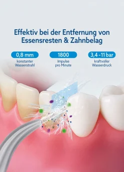 Outlet BADER VITALmaxx Munddusche silber-schwarz