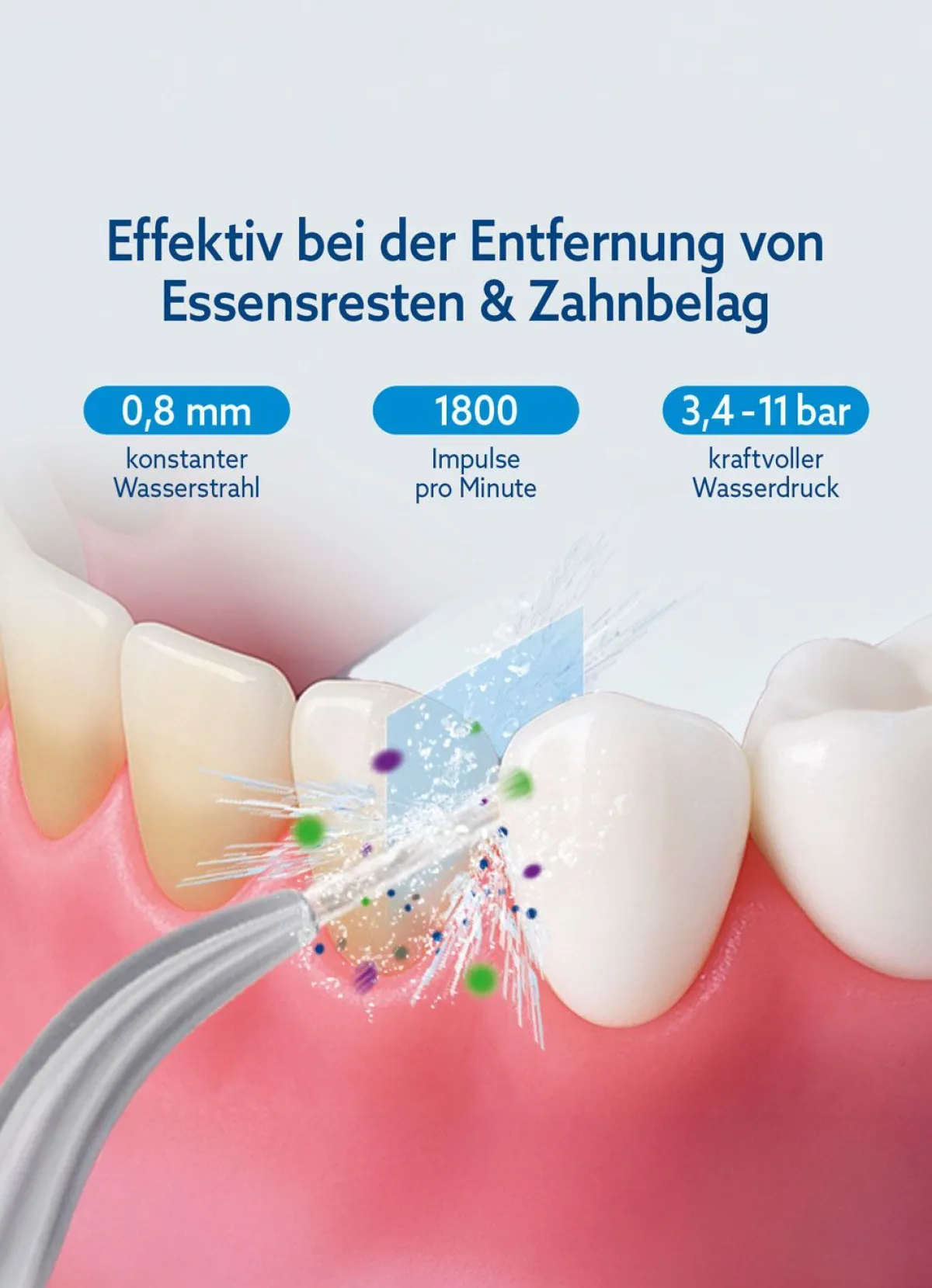 Outlet BADER VITALmaxx Munddusche silber-schwarz