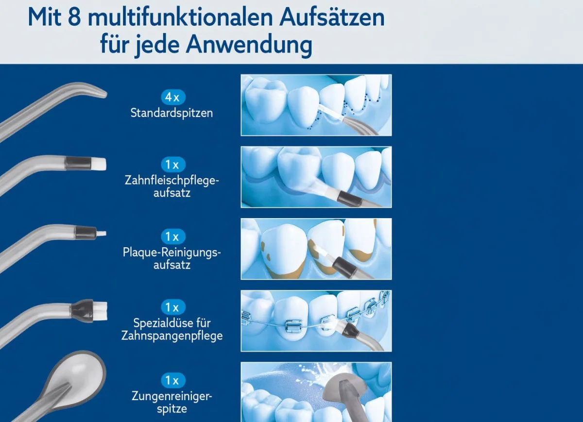 Outlet BADER VITALmaxx Munddusche silber-schwarz