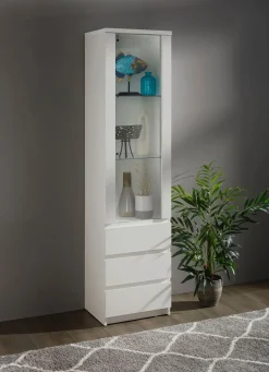 Discount BADER Vitrine in modernem Design WEISS