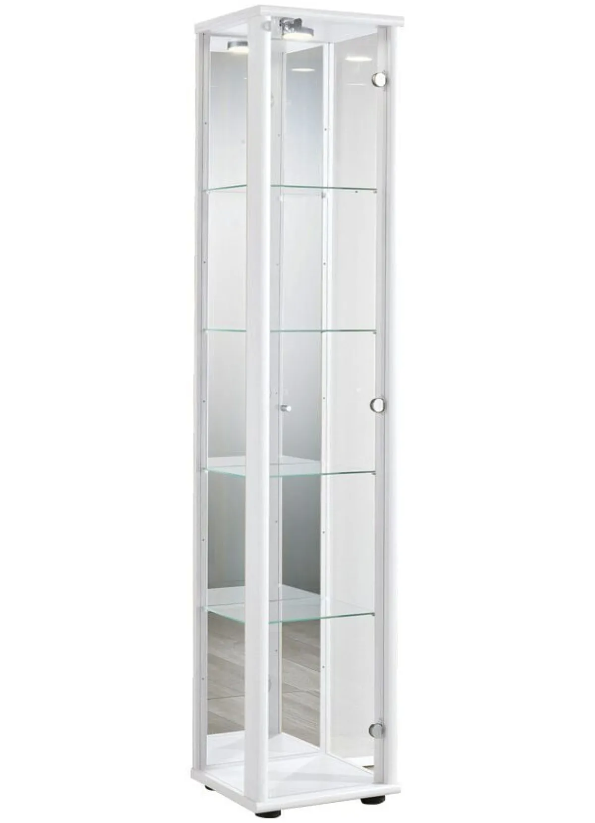 Clearance BADER Vitrine, 1-türig, mit LED-Beleuchtung WEISS