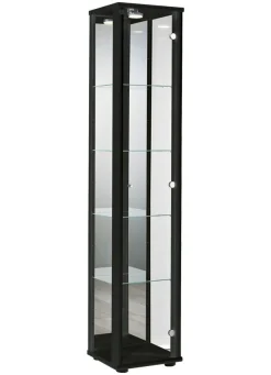BADER Vitrine, 1-türig, mit LED-Beleuchtung SCHWARZ