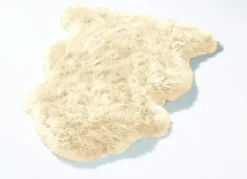 Hot BADER Vorleger aus echtem Merino-Lammfell BEIGE