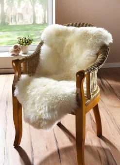Discount BADER Vorleger aus echtem Merino-Lammfell NATURWEISS