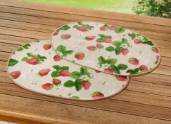 Best KLAUS MODELLE MADE IN GERMANY Wachstuch-Tischdecke mit frischen Erdbeer-Motiven multicolor