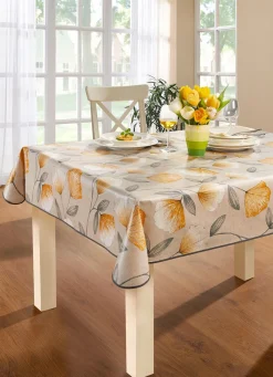Online BADER Wachstuch-Tischdecke mit Ginkgo-Motiven TERRA