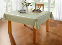 Best BADER Wachstuch-Tischdecke mit Pusteblumen-Motiv GRÜN